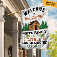 Personalized Memories Are Made At The Cabin Forest Flag AG172 73O57 thumb 1
