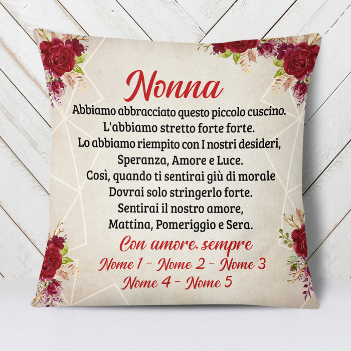Personalized Italian Mamma Nonna Gift For Mom Grandma Pillow AP127 65O34 1