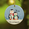 Personalized Christmas Penguin Family Ornament OB22 85O60 1