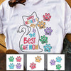 Personalized The Best Cat Mom Grandma T Shirt MR153 65O47 thumb 1