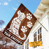 Personalized Home Paw Prints Dog Garden Flag JL67 65O58 thumb 1