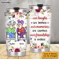 Personalized Gift For Friends Sister Our Friendship Is Endless Steel Tumbler 31257 thumb 1