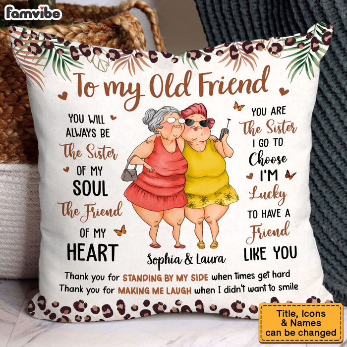 Personalized Gift For Friends The Sister of My Soul Pillow 31427 1