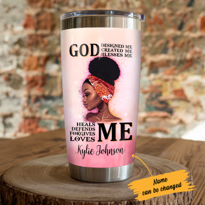 Personalized BWA God Loves Me Steel Tumbler JL84 81O34 1