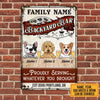 Personalized Dog Backyard Bar Serving Whatever You Brought Metal Sign JL102 24O58 1