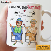 Personalized Gift For Friends Wish You Lived Next Door Mug 31582 thumb 1