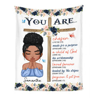 Personalized Gift For Daughter Inspirational Bible Verse Blanket 31368 thumb 1