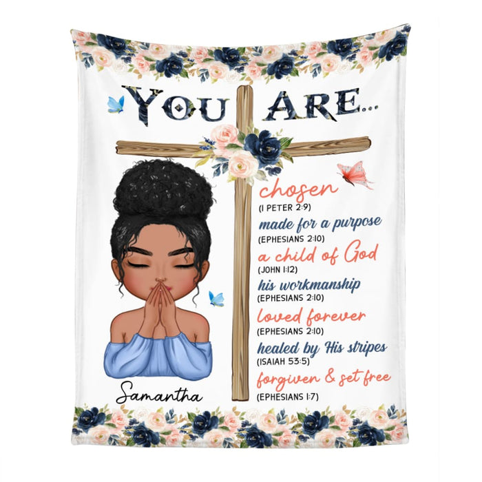 Personalized Gift For Daughter Inspirational Bible Verse Blanket 31368 1
