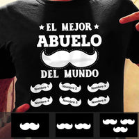 Personalized Papá Abuelo Spanish Dad Grandpa Fathers Day T Shirt AP283 67O47 thumb 1