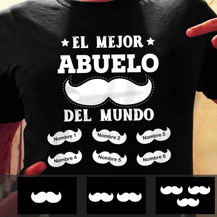 Personalized Papá Abuelo Spanish Dad Grandpa Fathers Day T Shirt AP283 67O47 1