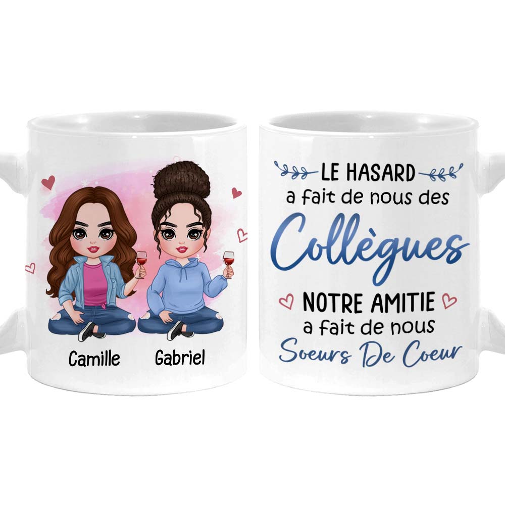Personalized Gift For Friends Collegues French Collègues Mug 30448 Primary Mockup
