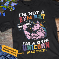 Personalized Gym Unicorn T Shirt JN304 95O36 thumb 1