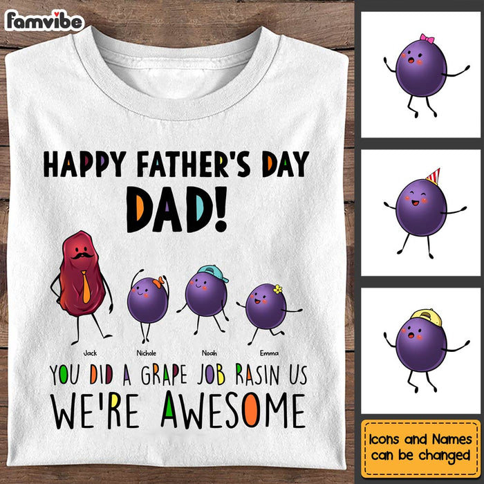 Personalized Gift For Dad Grape Job Raisin Me Shirt - Hoodie - Sweatshirt 32363 1