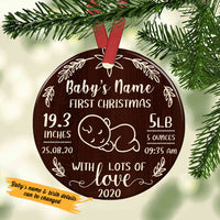 Personalized Baby First Christmas Ceremic Ornament OB131 29O36 thumb 1