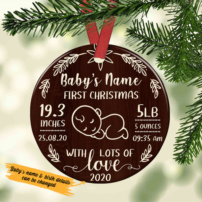 Personalized Baby First Christmas Ceremic Ornament OB131 29O36 1