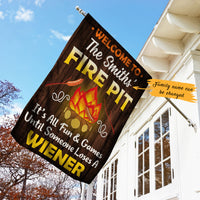 Personalized Fire Pit Gardening Flag AG141 85O47 thumb 1