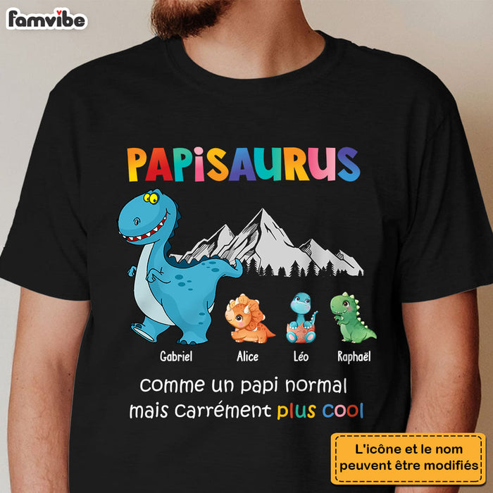 Personalized Gift For Grandpa French Papisaurus Shirt - Hoodie - Sweatshirt 30120 1