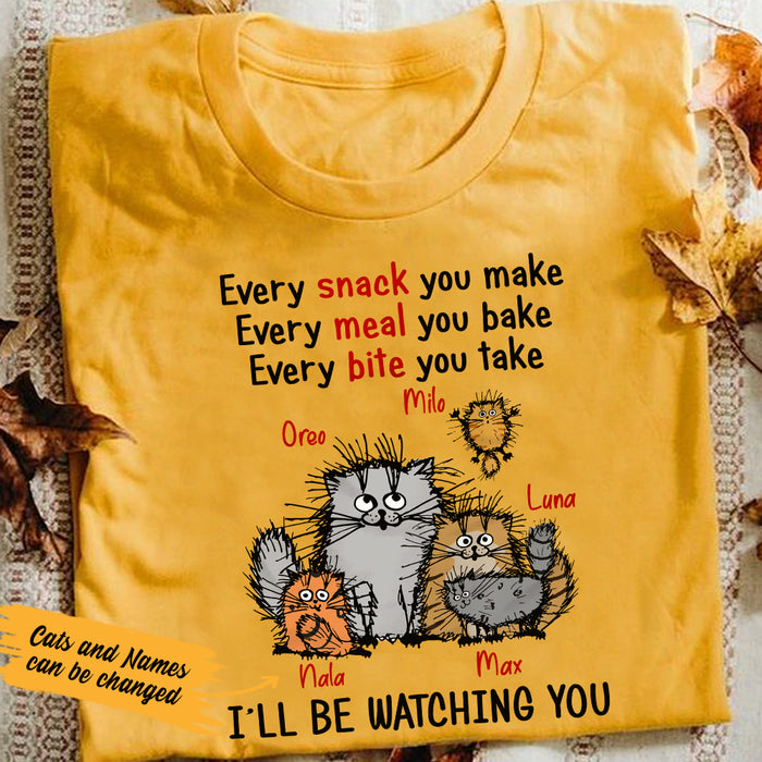 Personalized I'll Be Watching You Cat T Shirt OB311 67O36 1
