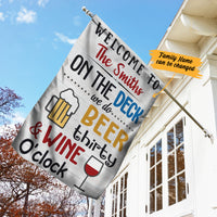 Personalized On The Deck Gardening Flag AG133 73O57 thumb 1