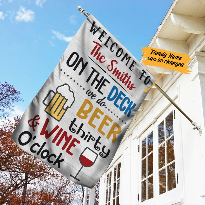 Personalized On The Deck Gardening Flag AG133 73O57 1