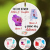 Personalized Love Between Long Distance Watercolor  Ornament SB2411 30O34 1