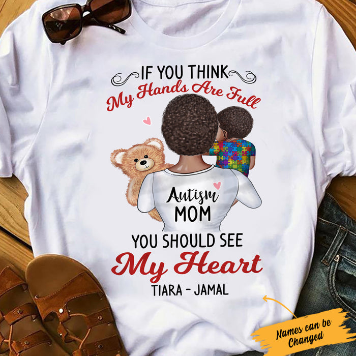 Personalized Autism Mom BWA T Shirt AG32 85O34 1