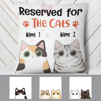 Personalized Reserved For The Cat  Pillow DB51 67O57 (Insert Included) thumb 1