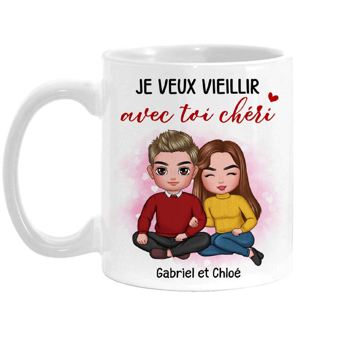 Personalized Gift For Couple French I Want To Grow Old With You Mug 30915 1