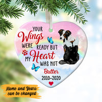 Personalized Your Wings Were Ready Dog Memorial  Ornament OB261 29O47 thumb 1