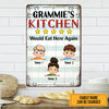 Personalized Grandma Kitchen Eat Here Again Metal Sign JL102 30O47 1