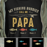Personalized Fishing Buddies Dad Grandpa T Shirt MY144 81O34 thumb 1
