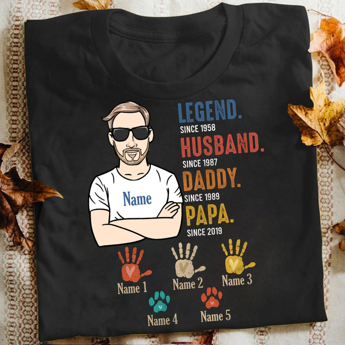 Personalized Grandpa Legend T Shirt MY182 30O34 1
