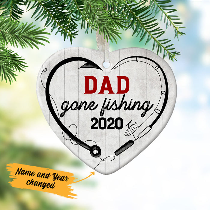 Personalized Fishing  Heart Ornament NB171 85O53 1