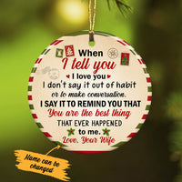 Personalized Love Couple Christmas Letter  Ornament OB272 87O34 thumb 1