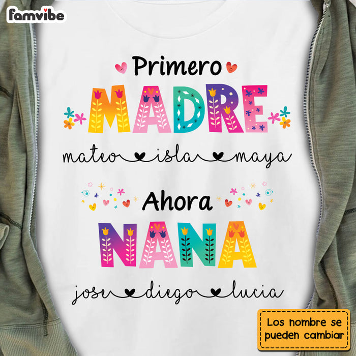 Personalized Abuela Spanish Colorful Flower Shirt - Hoodie - Sweatshirt 25126 1