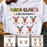 Personalized Grandma Nana Claus Little Reindeer T Shirt OB152 30O47 thumb 1