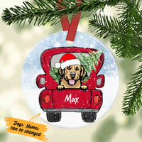 Personalized Golden Retriever Dog Christmas Ornament SB301 81O34 thumb 1