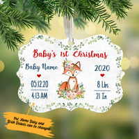 Personalized Baby First Christmas  MDF Benelux Ornament NB24 65O57 thumb 1