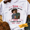 Personalized BWA Couple Love Is T Shirt AG271 73O36 1
