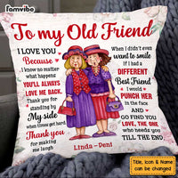 Personalized Thank You For All To My Friend Vintage Floral Pillow OB252 58O47 thumb 1