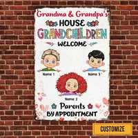 Personalized Grandma Grandpa House Metal Sign JL72 95O58 thumb 1
