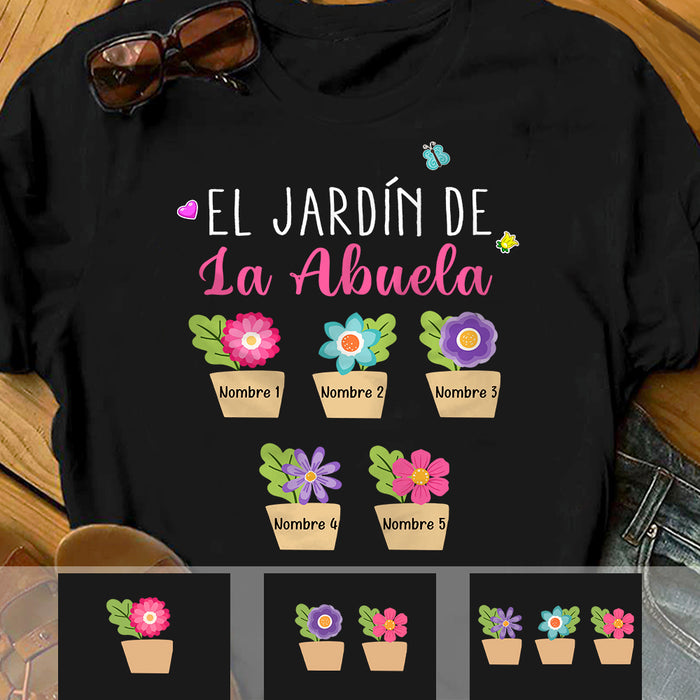 Personalized Grandma Mom Abuela Spanish T Shirt AP173 73O34 1