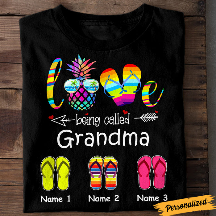 Personalized Love Being Mom Grandma T Shirt JN222 30O47 1