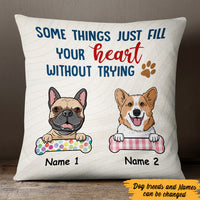 Personalized Dog Fill Your Heart  Pillow DB31 95O47 thumb 1