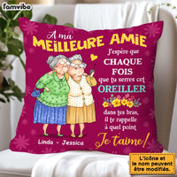 Personalized Gift For Friends French À Ma Meilleure Amie Pillow 30985 thumb 1