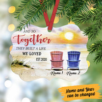 Personalized And so Together They built a life We Loved Benelux Ornament OB245 99O60 thumb 1