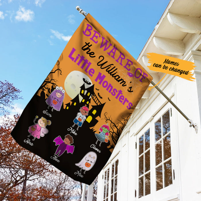 Personalized Halloween Family Garden Flag JL153 95O36 1