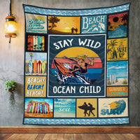 Stay Wild Ocean Child Fleece Blanket JN262 30O47 thumb 1