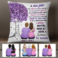 Personalized Mom Grandma Maman Grand-mère French Tree Hug Pillow AP52 73O47 (Insert Included) thumb 1