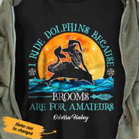 Personalized Mermaid Witch Brooms For Amateurs Halloween T Shirt AG272 28O47 thumb 1